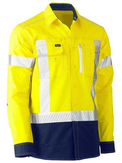 Picture of Flx & Move™ X Taped Hi Vis Utility Shirt - Long Sleeve